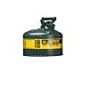 Justrite 1-Gallon Type I Safety Can with Funnel - Green